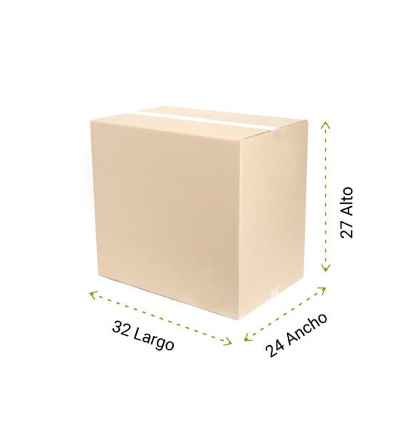 CAJAS DE CARTÓN PARA EMBALAJE 32X24X27 CM PAQUETE DE 5 UDS