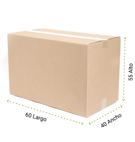 CAJAS DE CARTÓN PARA EMBALAJE 60X40X55 CM PAQUETE DE 5 UDS