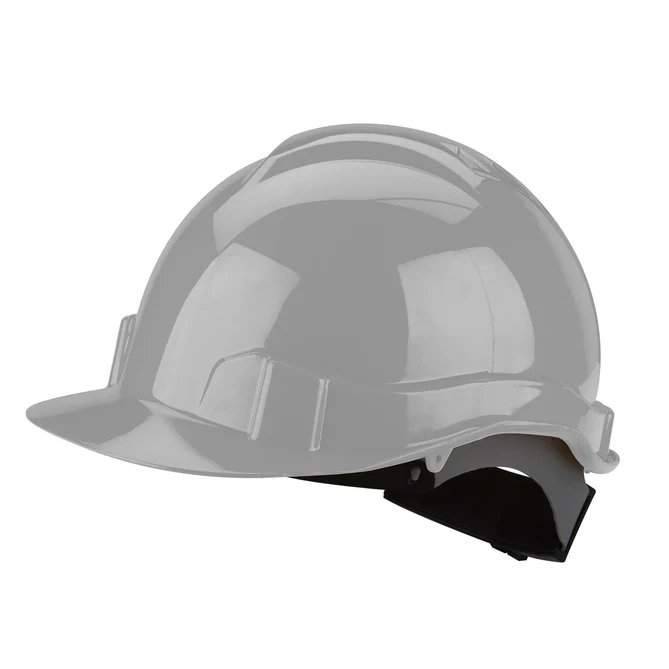 casco seguridad gris
