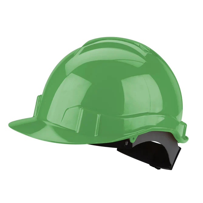 casco seguridad verde
