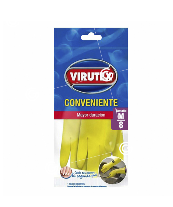Guante conveniente amarillo virutex