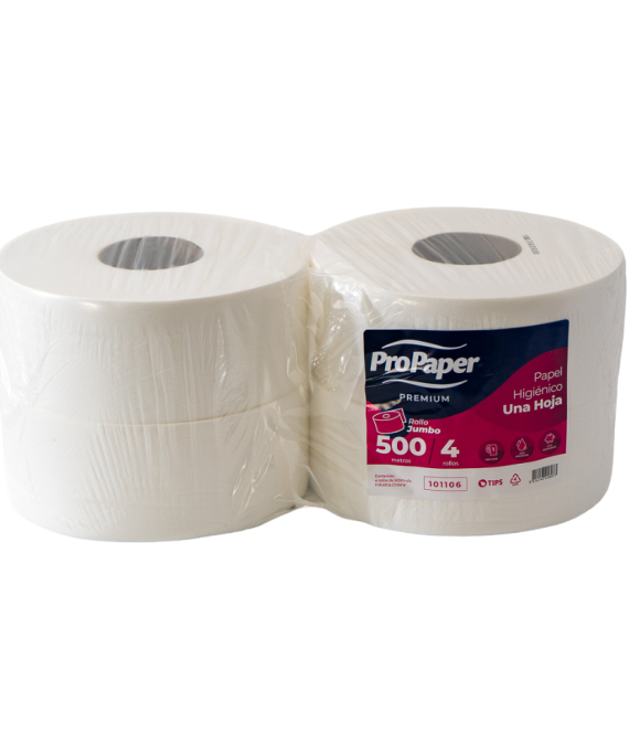 PAPEL HIGIENICO JUMBO 500×4